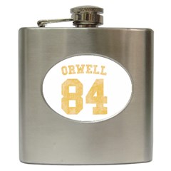 Orwell 84 Hip Flask (6 Oz) by Valentinaart