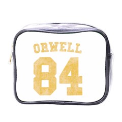 Orwell 84 Mini Toiletries Bag (one Side) by Valentinaart