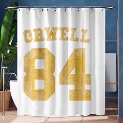 Orwell 84 Shower Curtain 60  X 72  (medium) 