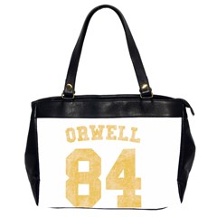 Orwell 84 Oversize Office Handbag (2 Sides) by Valentinaart