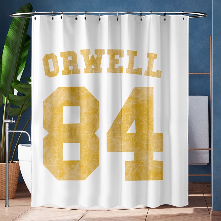 Orwell 84 Shower Curtain 60  x 72  (Medium) 