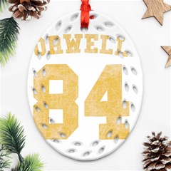 Orwell 84 Ornament (oval Filigree) by Valentinaart