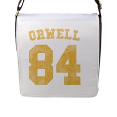 Orwell 84 Flap Closure Messenger Bag (l) by Valentinaart