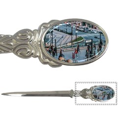 Crowded Urban Scene, Osaka Japan Letter Opener by dflcprintsclothing