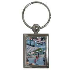 Crowded Urban Scene, Osaka Japan Key Chain (rectangle) by dflcprintsclothing