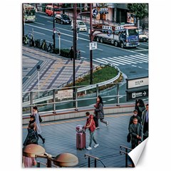 Crowded Urban Scene, Osaka Japan Canvas 18  X 24  by dflcprintsclothing