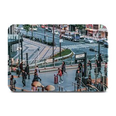 Crowded Urban Scene, Osaka Japan Plate Mats by dflcprintsclothing