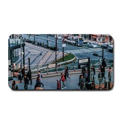 Crowded Urban Scene, Osaka Japan Medium Bar Mats by dflcprintsclothing