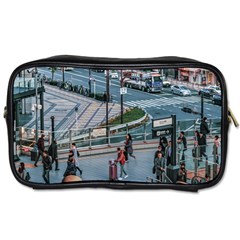 Crowded Urban Scene, Osaka Japan Toiletries Bag (one Side) by dflcprintsclothing