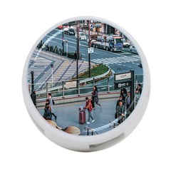 Crowded Urban Scene, Osaka Japan 4-port Usb Hub (one Side) by dflcprintsclothing