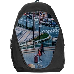 Crowded Urban Scene, Osaka Japan Backpack Bag by dflcprintsclothing