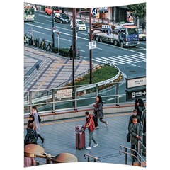 Crowded Urban Scene, Osaka Japan Back Support Cushion by dflcprintsclothing