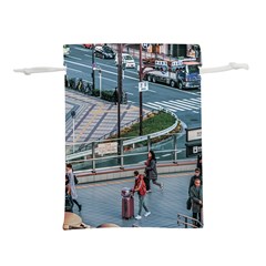 Crowded Urban Scene, Osaka Japan Lightweight Drawstring Pouch (s) by dflcprintsclothing