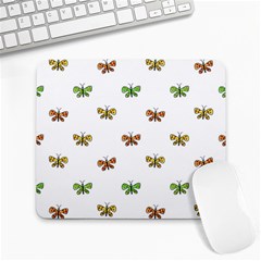 Butterfly Cartoon Drawing Motif  Pattern Large Mousepads by dflcprintsclothing