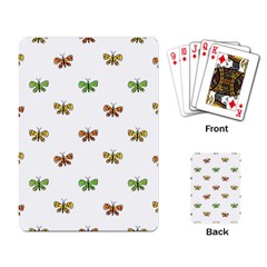 Butterfly Cartoon Drawing Motif  Pattern Playing Cards Single Design (rectangle)