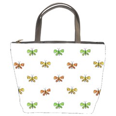 Butterfly Cartoon Drawing Motif  Pattern Bucket Bag by dflcprintsclothing