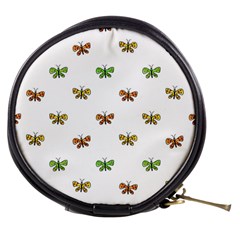 Butterfly Cartoon Drawing Motif  Pattern Mini Makeup Bag