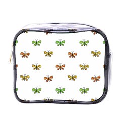 Butterfly Cartoon Drawing Motif  Pattern Mini Toiletries Bag (one Side)