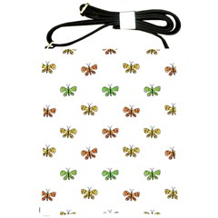 Butterfly Cartoon Drawing Motif  Pattern Shoulder Sling Bag