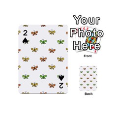 Butterfly Cartoon Drawing Motif  Pattern Playing Cards 54 Designs (mini) by dflcprintsclothing