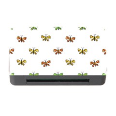 Butterfly Cartoon Drawing Motif  Pattern Memory Card Reader With Cf