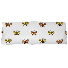 Butterfly Cartoon Drawing Motif  Pattern Body Pillow Case Dakimakura (two Sides) by dflcprintsclothing