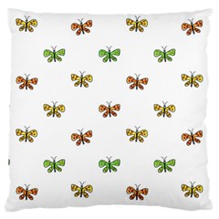 Butterfly Cartoon Drawing Motif  Pattern Large Cushion Case (two Sides)