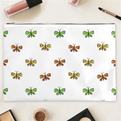 Butterfly Cartoon Drawing Motif  Pattern Cosmetic Bag (xxl) by dflcprintsclothing