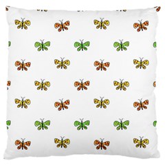 Butterfly Cartoon Drawing Motif  Pattern Standard Flano Cushion Case (two Sides)