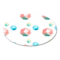 Diamonds Oval Magnet by Sparkle