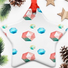 Diamonds Star Ornament (two Sides) by Sparkle