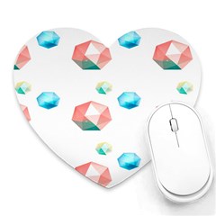 Diamonds Heart Mousepads by Sparkle