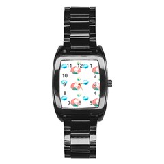 Diamonds Stainless Steel Barrel Watch by Sparkle