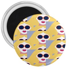 Fashion Faces 3  Magnets