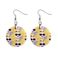 Fashion Faces Mini Button Earrings