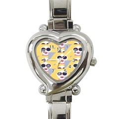 Fashion Faces Heart Italian Charm Watch