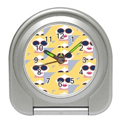 Fashion Faces Travel Alarm Clock