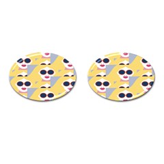 Fashion Faces Cufflinks (Oval)