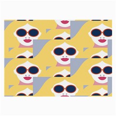 Fashion Faces Large Glasses Cloth