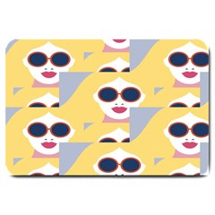 Fashion Faces Large Doormat  by Sparkle