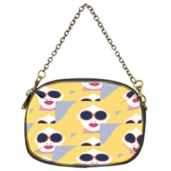 Fashion Faces Chain Purse (One Side)