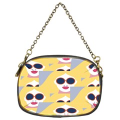 Fashion Faces Chain Purse (Two Sides)