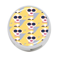 Fashion Faces 4-port Usb Hub (two Sides) by Sparkle