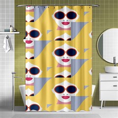 Fashion Faces Shower Curtain 48  X 72  (small)  by Sparkle