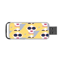 Fashion Faces Portable Usb Flash (one Side) by Sparkle