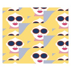 Fashion Faces Double Sided Flano Blanket (Small) 