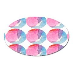 Colorful Oval Magnet by Sparkle