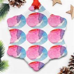 Colorful Snowflake Ornament (two Sides) by Sparkle