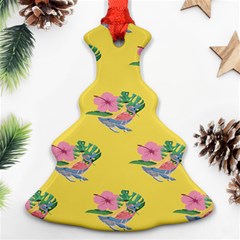 Floral Christmas Tree Ornament (two Sides) by Sparkle