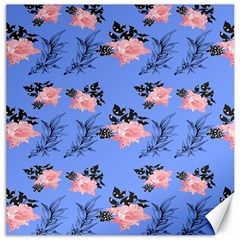 Flowers Pattern Canvas 16  X 16  by Sparkle